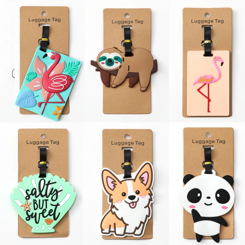 Travel Accessories Kids - トラベルアクセサリー 荷物タグ クリエイティブ コーギー & 猫