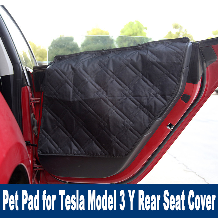 Travel Accessories Dog - テスラ モデル3 Y 後部座席カバー ペットパッド 犬