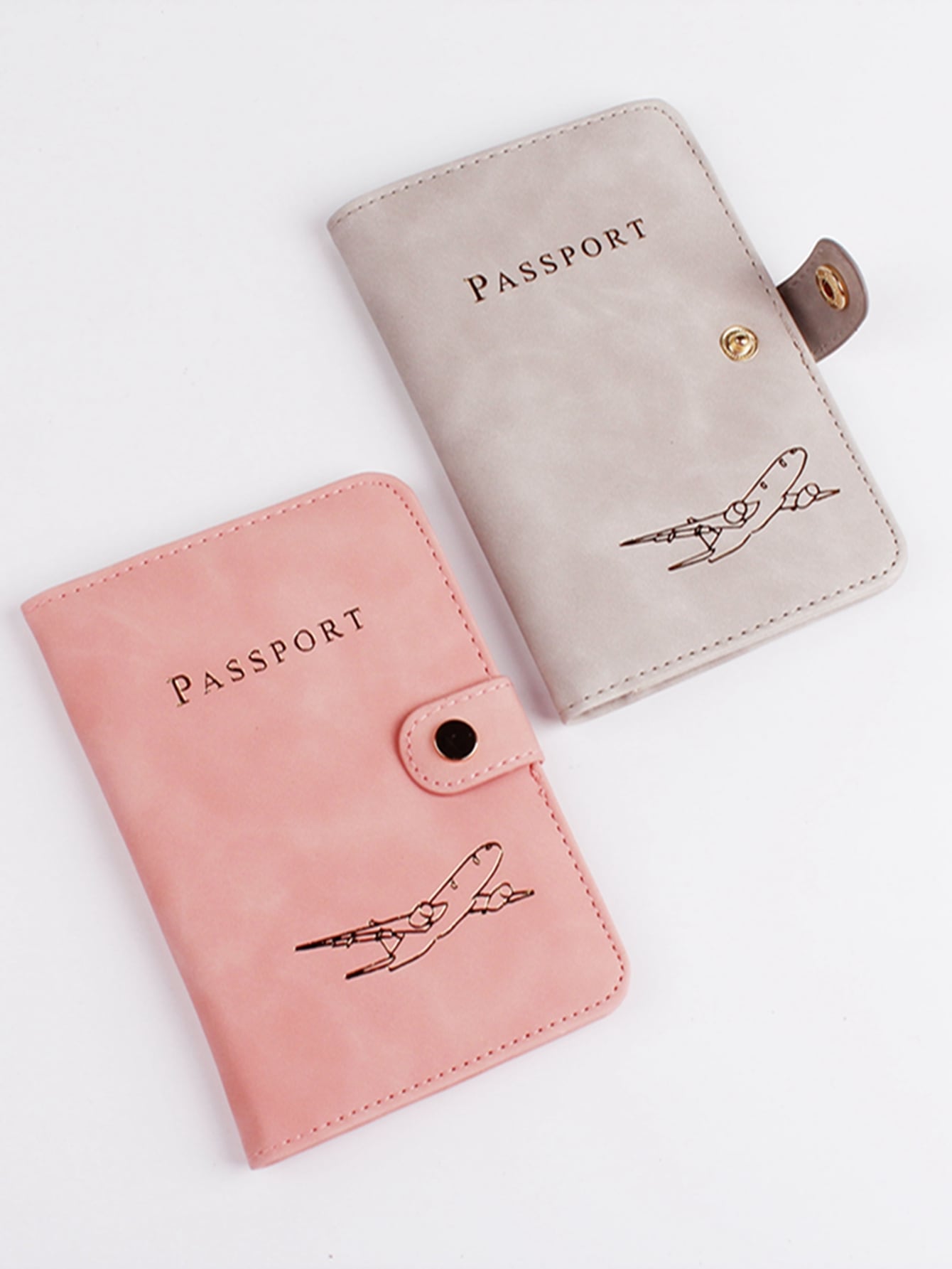 Travel Accessories For Plane - パスポートカバーケース パスポートホルダー ウォレット カードホルダー ホットスタンピング ファッション