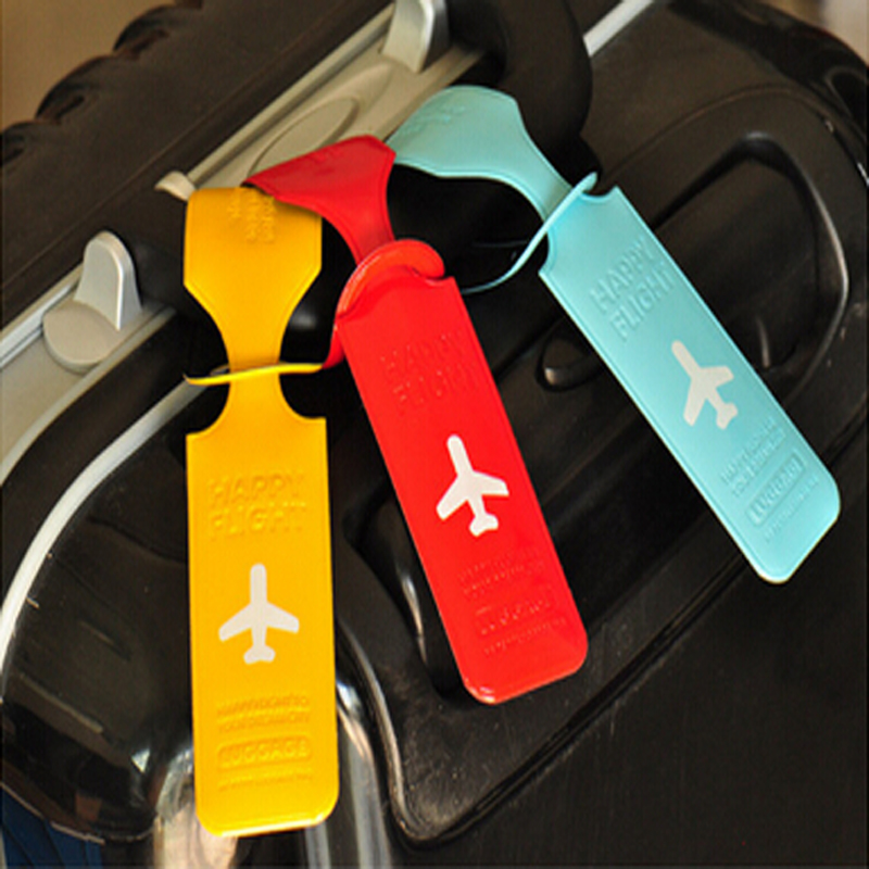 Travel Accessories Kids - ポータブルソリッドカラーラゲッジタグクリエイティブ荷物スーツケースホルダー搭乗タグラベルトラベルアクセサリー
