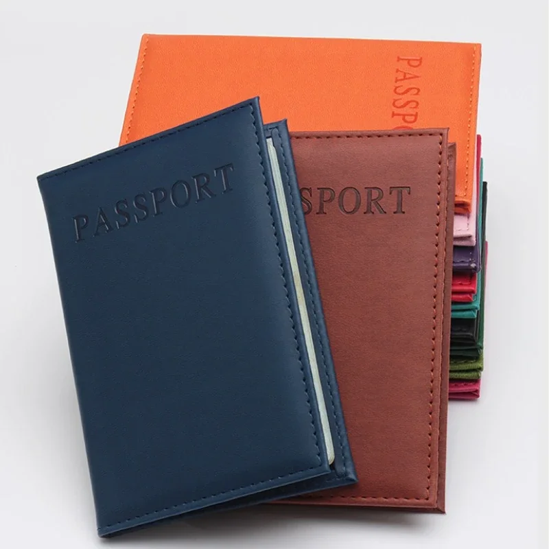 Travel Accessories For Plane - 1個 ファッション 新PUレザー レディース パスポートホルダーケース カップルモデル