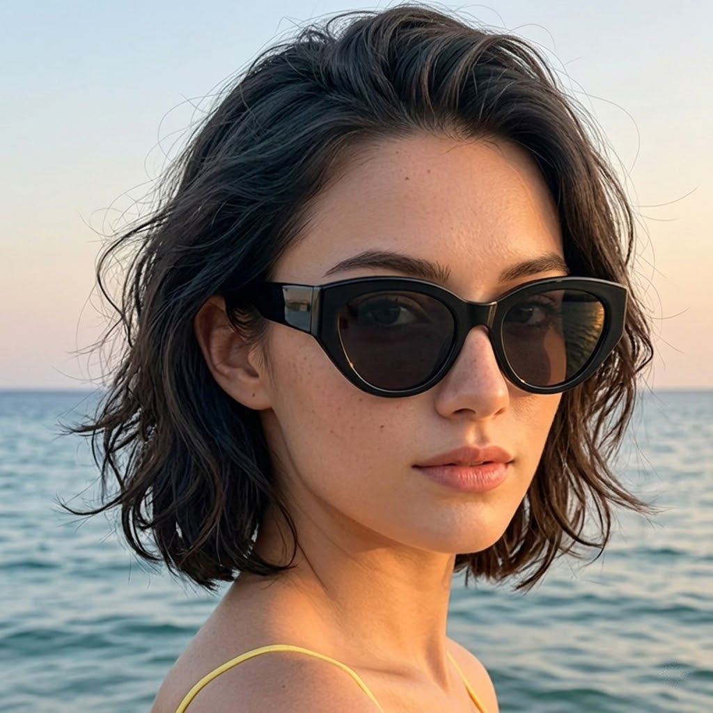 Travel Accessories Designer - 女性男性クラシックキャットアイ偏光サングラス高品質フレーム高級ブランドデザイナーサングラスアウトドアトラベルアクセサリーレンズ