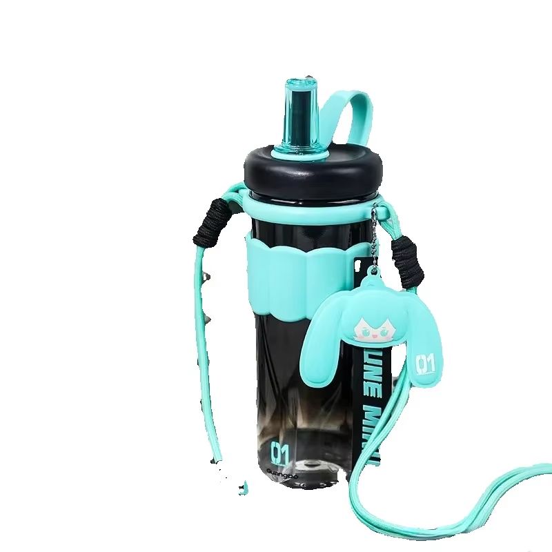 Travel Accessories In Japan - 初音ミク アニメグッズ 旅行用スポーツウォーターカップ かわいい漫画の女の子 精巧な大容量ウォーターカップ クリエイティブなギフト