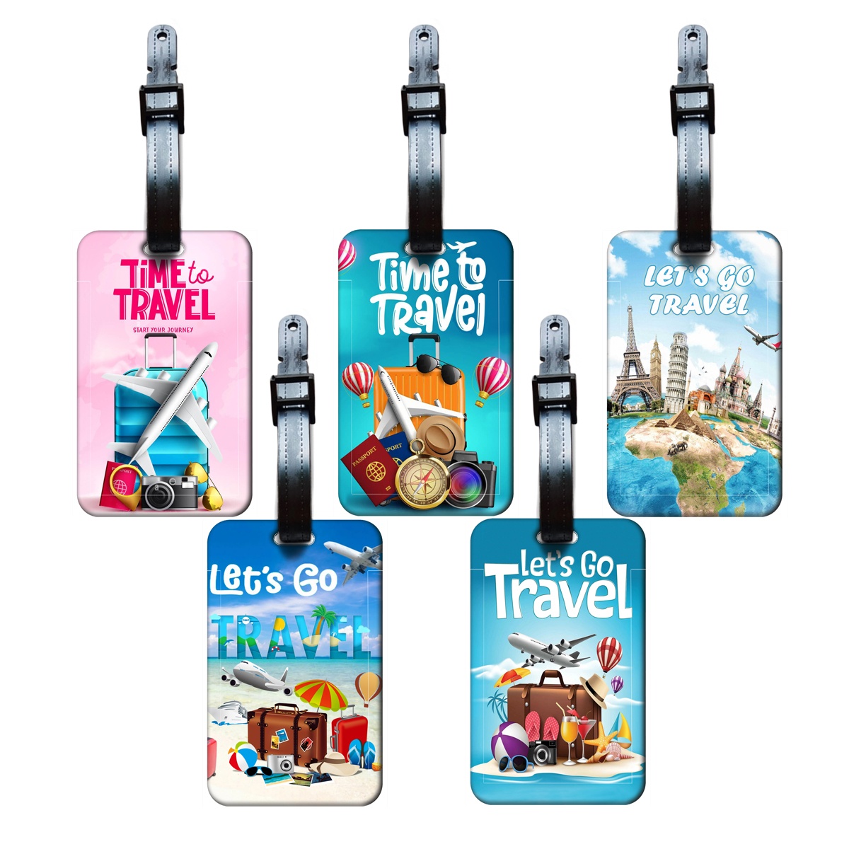 Travel Accessories Kids - トラベルスタイル荷物タグ男性女性旅行荷物ラベルクラシックスーツケースIDアドレスホルダーポータブル手荷物搭乗券ギフト