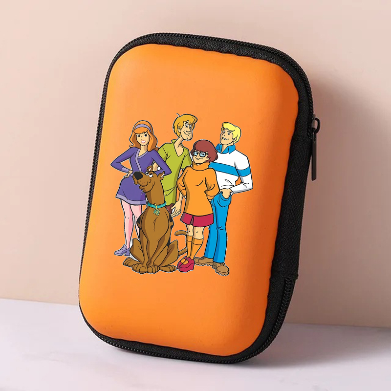 Cable Organizer Travel - スクービードゥー収納袋漫画プリントデータケーブル充電器旅行イヤホン保護ケースポータブルカードオーガナイザーボックスバッグギフト