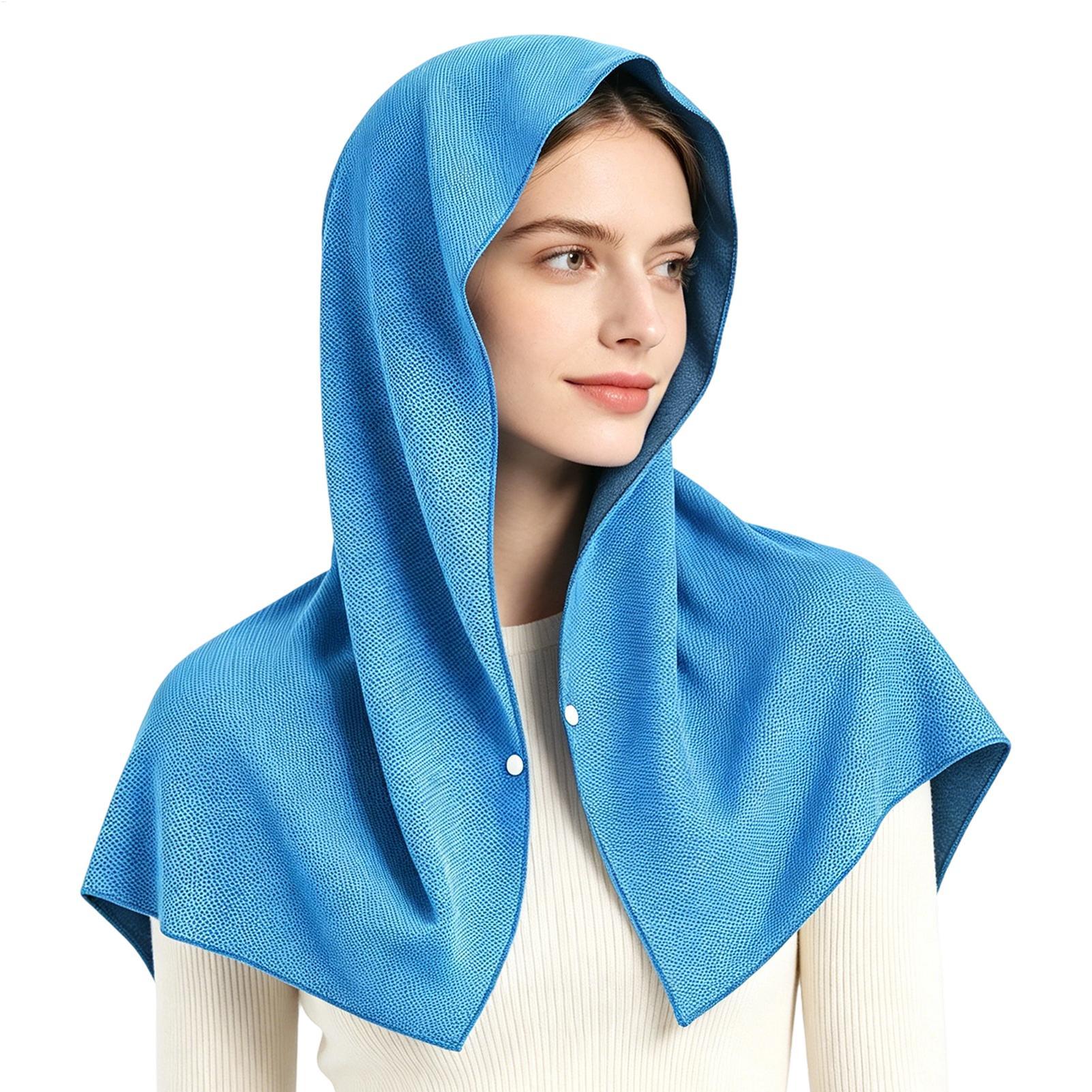 Travel Towel Quick Dry - 暑い季節用冷却フード付きパーカー、マイクロファイバー通気速乾冷却タオル、収納バッグ付きまとめ買い、旅行、夏に最適