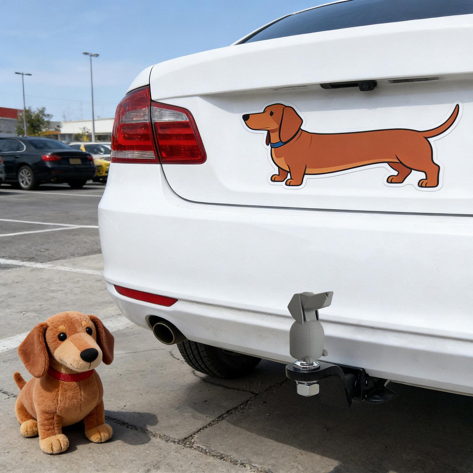 トレーラーヒッチカバー ダックスフント牽引フック装飾キャップ - Travel Accessories Dog のレビューと価格