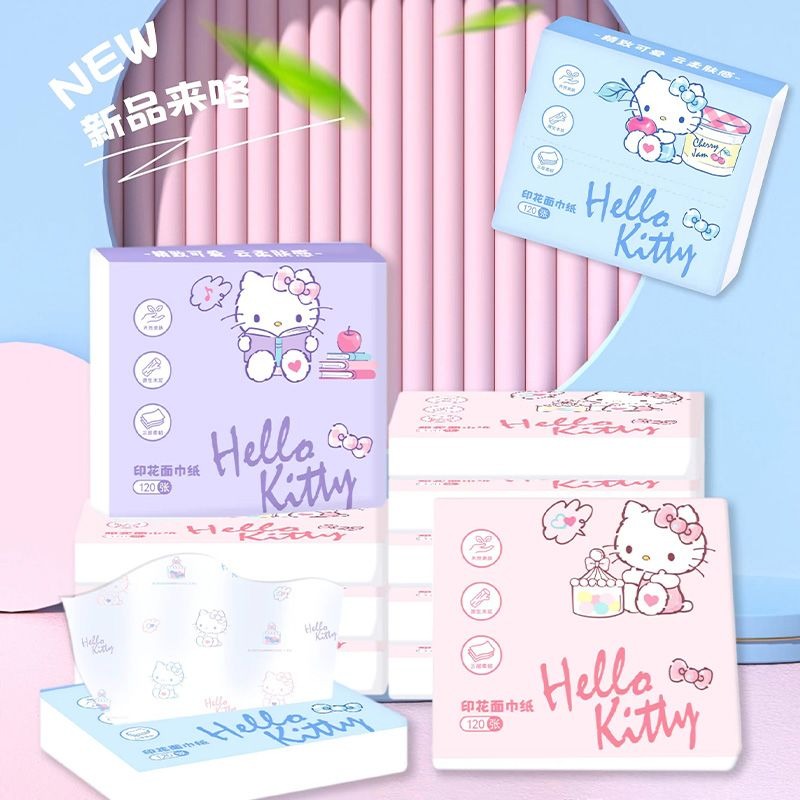 新しいハローキティバッグティッシュ6パック携帯用フェイシャル - Travel Accessories In Japan のレビューと価格