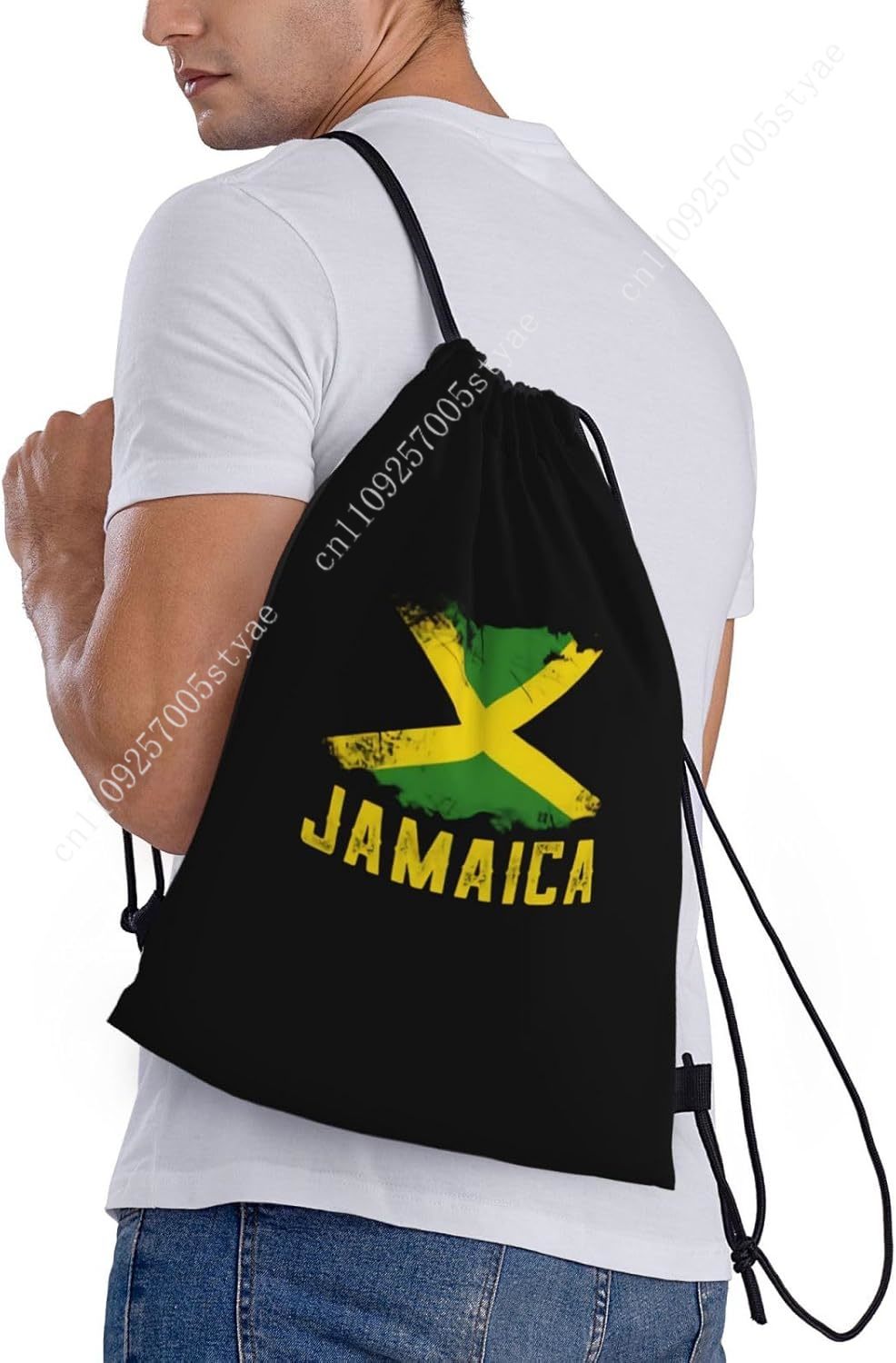ジャマイカ国旗巾着バッグバックパックスポーツボールバッグスポ - Travel Yoga Accessories のレビューと価格
