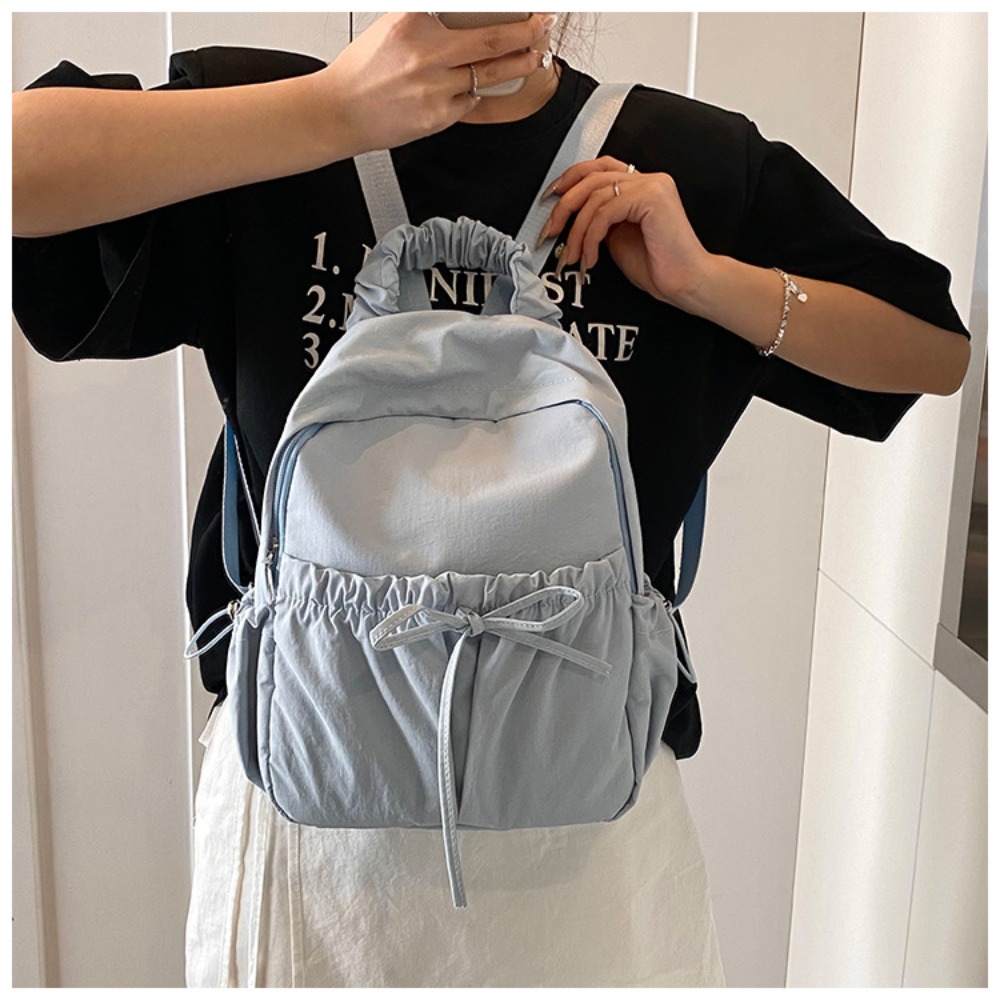 和風の女性用バックパック、軽量ファッション学生バッグ、リボン - Travel Accessories In Japan のレビューと価格