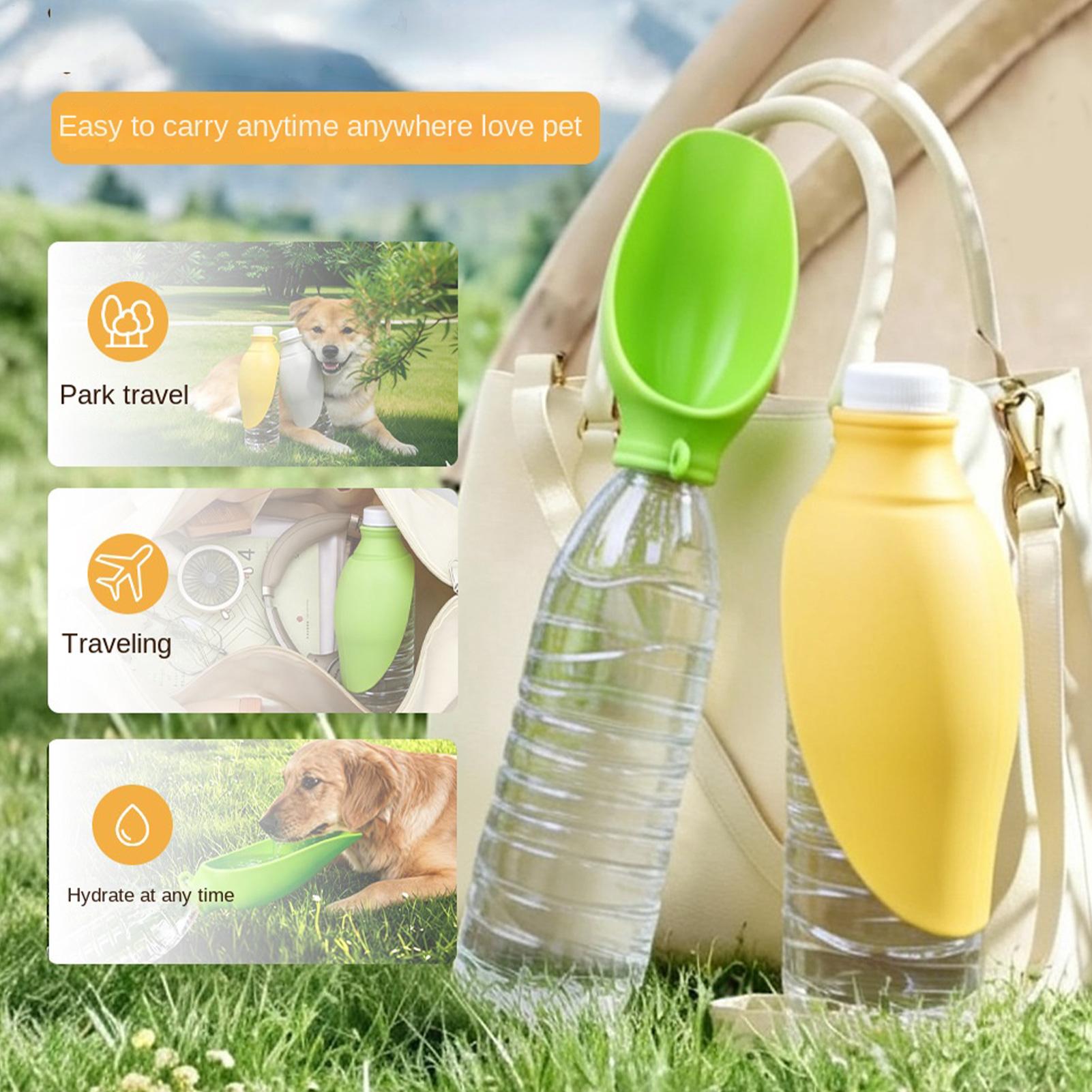 犬用携帯水飲みボウル シリコン製折りたたみ式 犬の散歩用アク - Travel Accessories Dog のレビューと価格