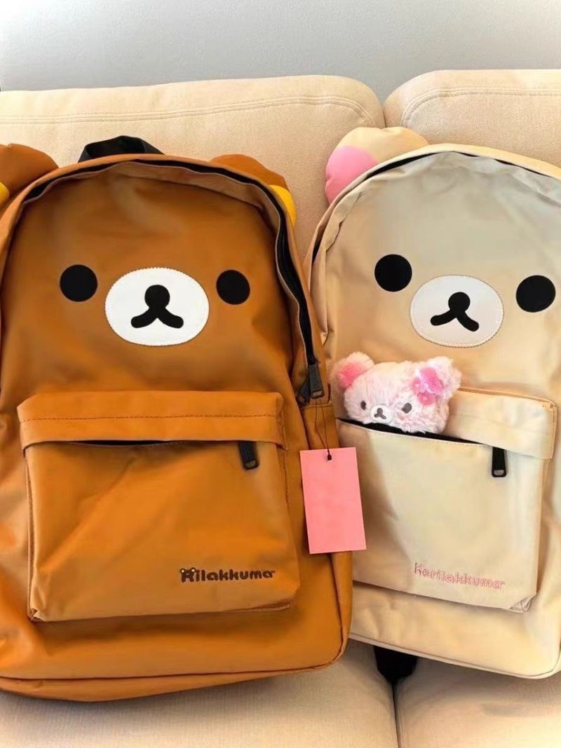 新しいバックパックかわいいヒグマ大容量漫画和風カジュアル多用 - Travel Accessories In Japan のレビューと価格