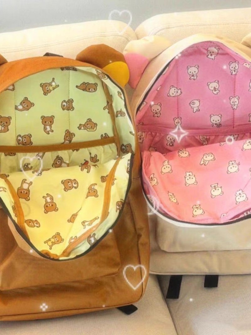 新しいバックパックかわいいヒグマ大容量漫画和風カジュアル多用 - Travel Accessories In Japan のレビューと価格