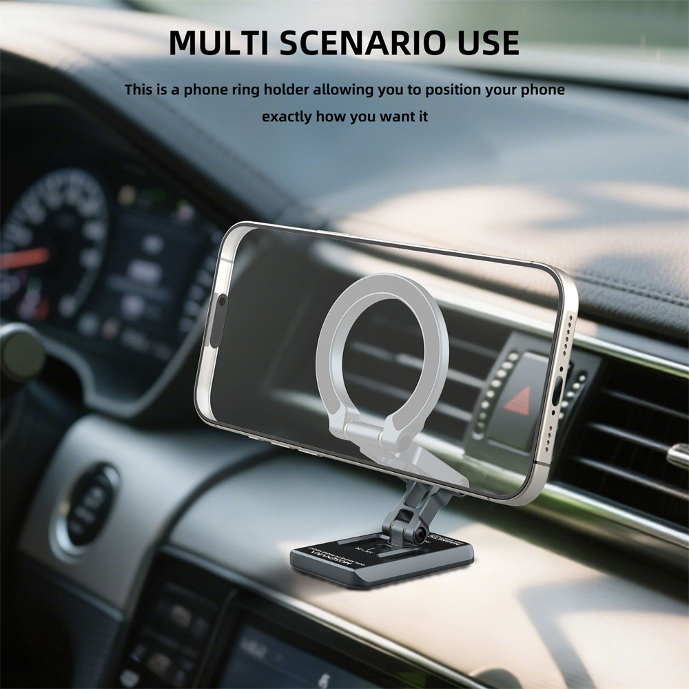 デュアル磁気電話ホルダー折りたたみ式三脚電話マウント 1/4 - Phone Holder Airplane のレビューと価格