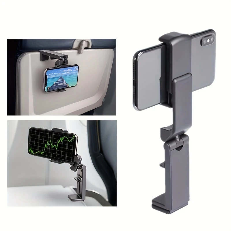 飛行機電話ホルダー、ポータブルトラベルスタンドデスクフライト - Phone Holder Airplane のレビューと価格