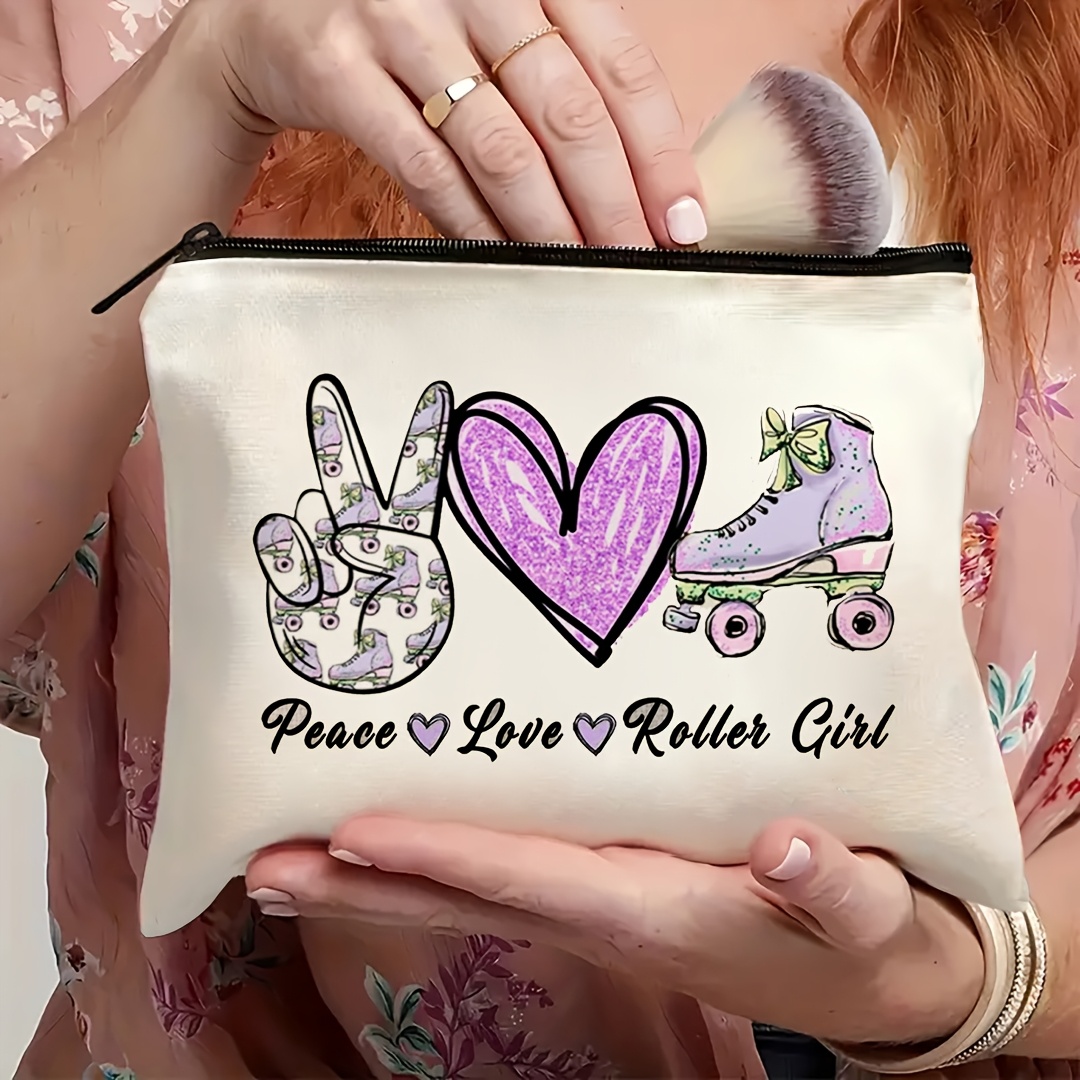 1個入り ピース、ラブ＆ローラースケートガール レトロデザイ - Travel Router Accessories のレビューと価格