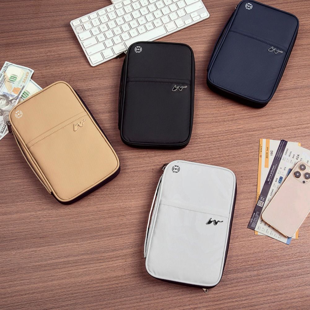 ユニセックスポリエステルカードケース,大容量,ジッパー,RF - Travel Accessories For Plane のレビューと価格