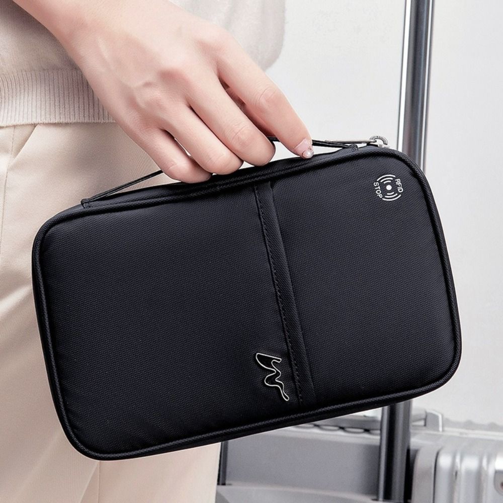 ユニセックスポリエステルカードケース,大容量,ジッパー,RF - Travel Accessories For Plane のレビューと価格