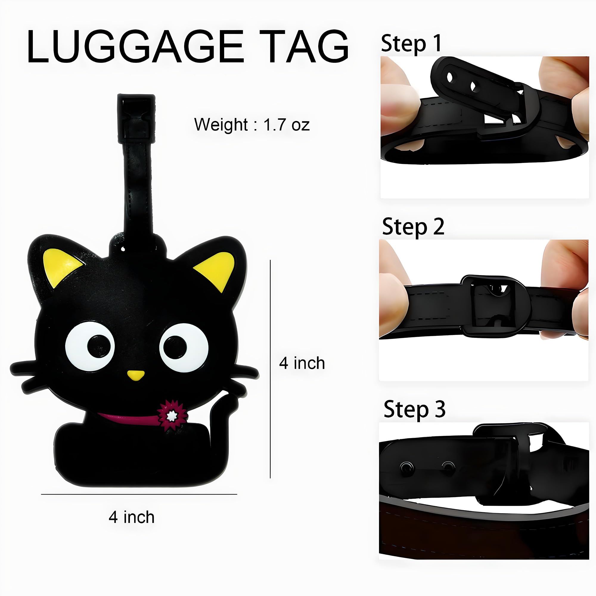 かわいい動物の荷物タグ旅行猫犬うんち恐竜スーツケースIDアド - Travel Accessories Dog のレビューと価格