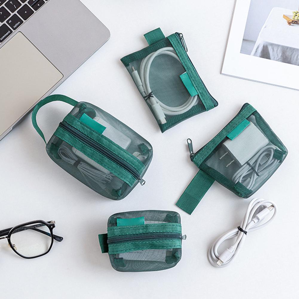 6 個のメッシュジッパー収納袋セット旅行用ポータブルオーガナ - Cable Organizer Travel のレビューと価格