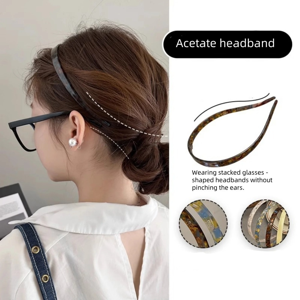 新しい夏用アセテートヘッドバンド – 女性用滑り止め快適ヘア - Travel Accessories Comfort のレビューと価格