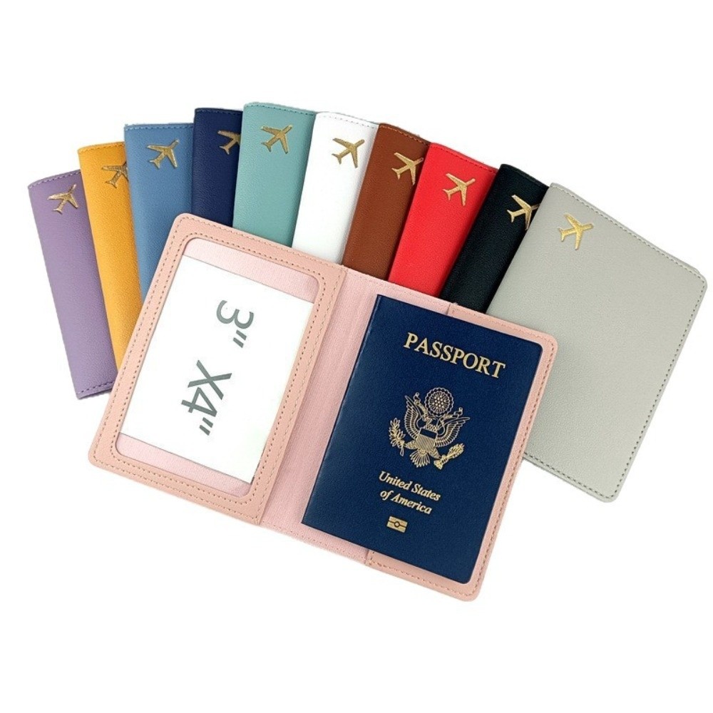 PUレザーパスポートホルダー軽量防水パスポートケースポータブ - Travel Accessories For Plane のレビューと価格