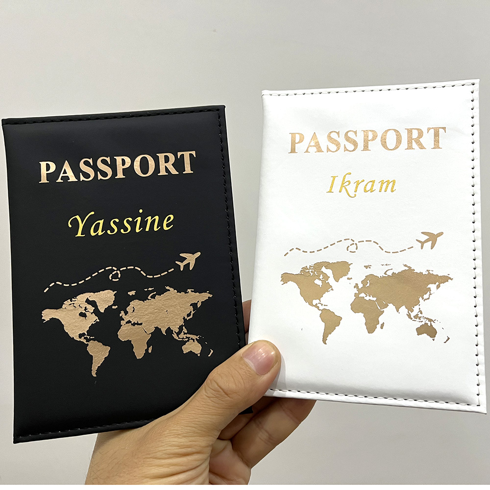 男性と女性のためのパーソナライズされた飛行機のパスポートカバ - Travel Accessories For Plane のレビューと価格