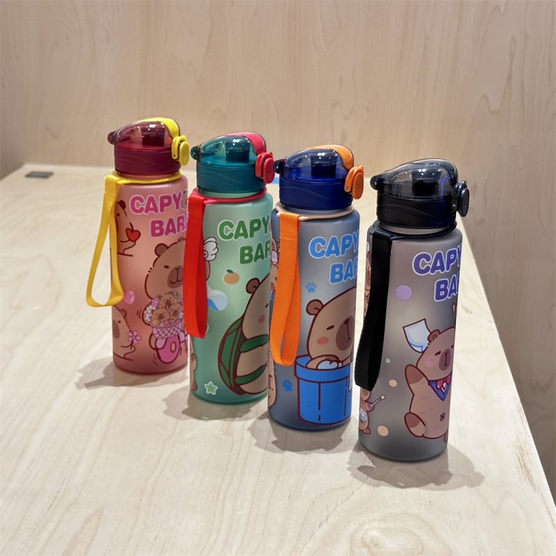750 ミリリットルかわいい漫画カピバラ水ボトル漏れ防止プラ - Portable Travel Kettle のレビューと価格