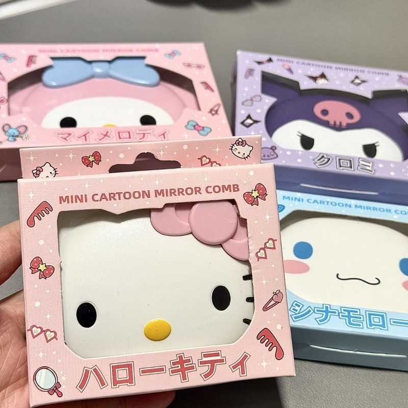 ハローキティ風フリップオープンミラー　可愛いアニメキャラクタ - Travel Accessories In Japan のレビューと価格