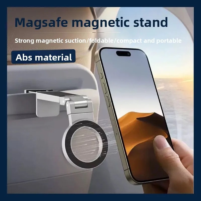 ユニバーサル磁気電話ホルダー旅行必需品柔軟な回転ハンズフリー - Phone Holder Airplane のレビューと価格