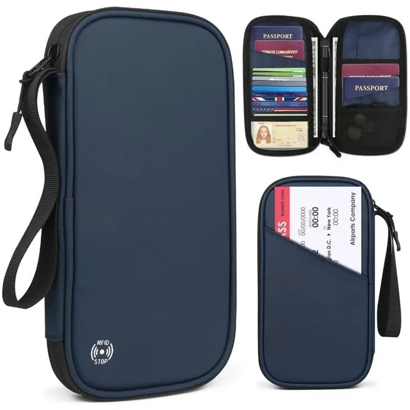 軽量ファミリートラベルパスポートカバーウォレットジッパー付き - Travel Accessories For Plane のレビューと価格