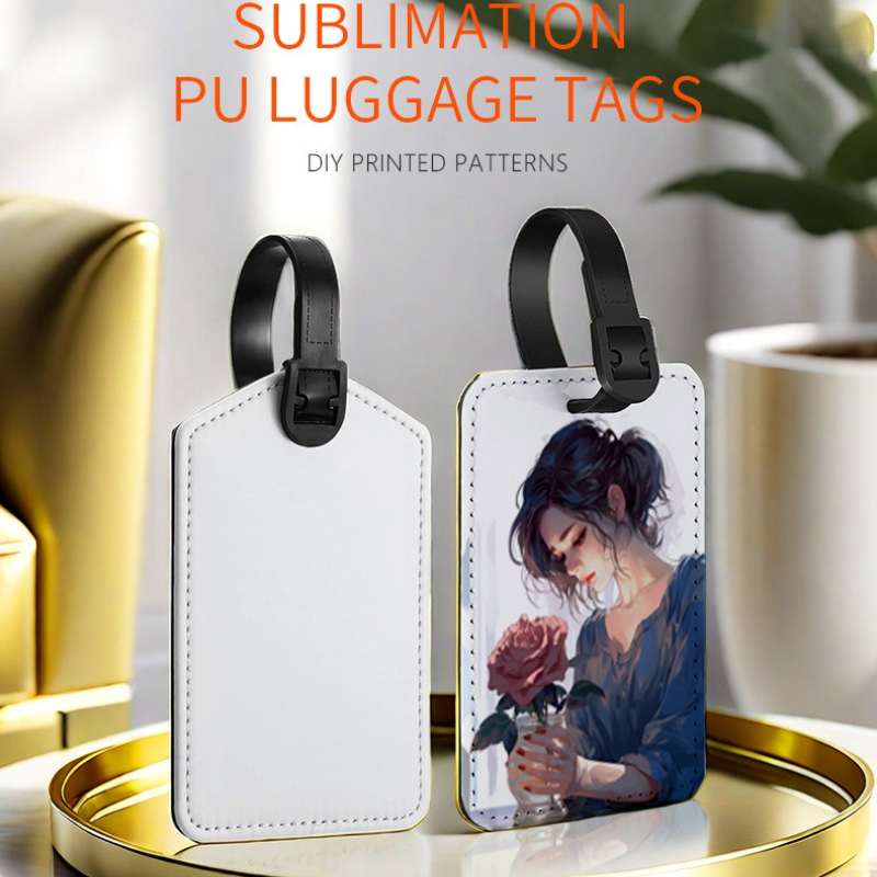 カスタマイズされた画像 Pu レザー荷物タグカスタマイズされ - Travel Accessories Personalised のレビューと価格