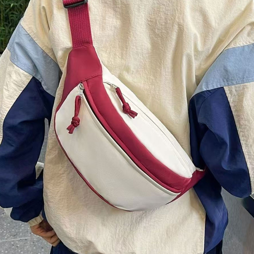 1ピースレディースチェストバッグ、カラーブロックカジュアルシ - Travel Accessories In Japan のレビューと価格