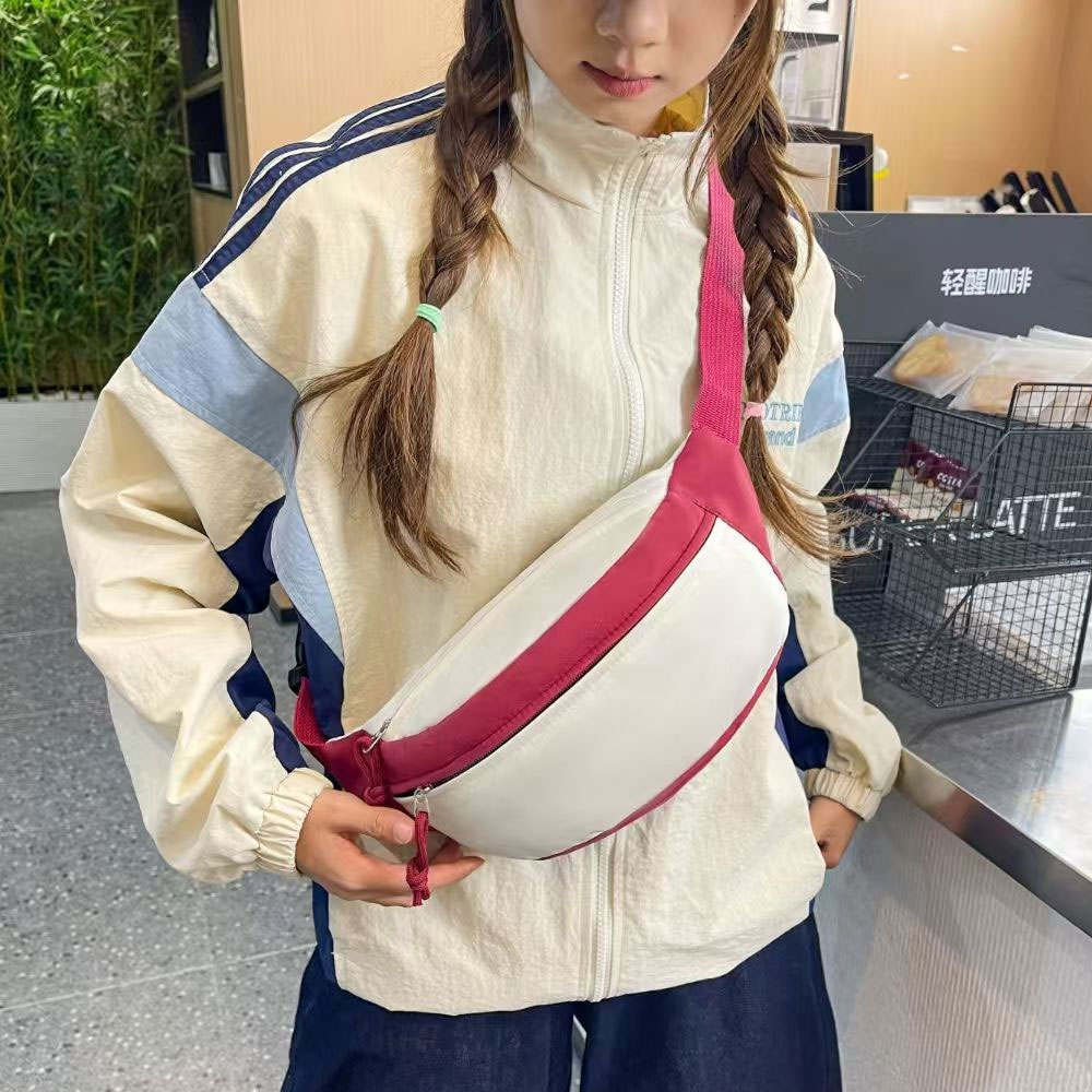 1ピースレディースチェストバッグ、カラーブロックカジュアルシ - Travel Accessories In Japan のレビューと価格