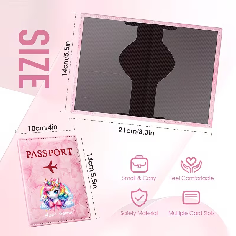 パーソナライズされた名前入りカスタムPUパスポートホルダー、 - Travel Accessories Personalised のレビューと価格