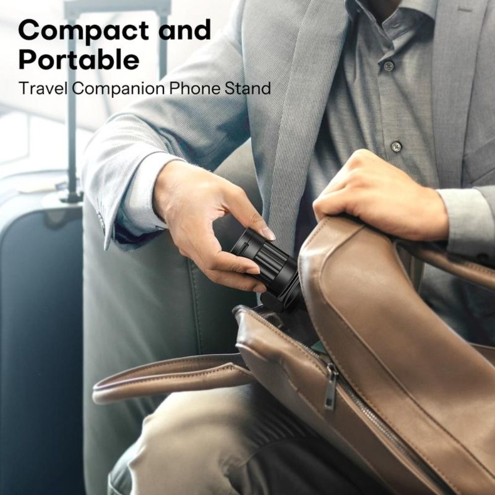 新型折りたたみ式トラベルフォンホルダー360 °   回転式 - Phone Holder Airplane のレビューと価格