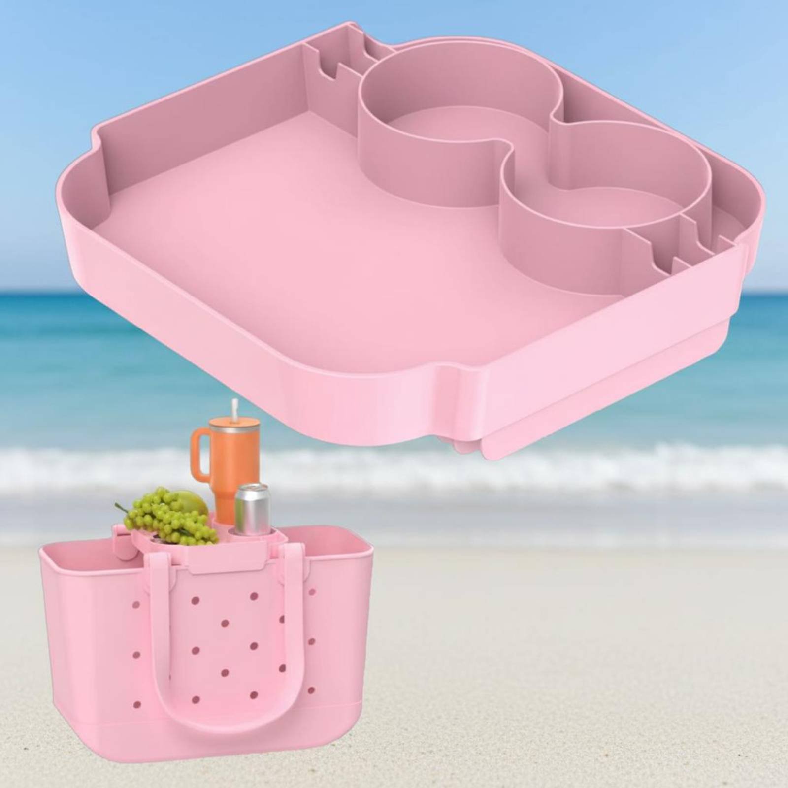 ビーチバッグトレイ 軽量トートバッグトレイインサート収納アク - Travel Accessories Designer のレビューと価格