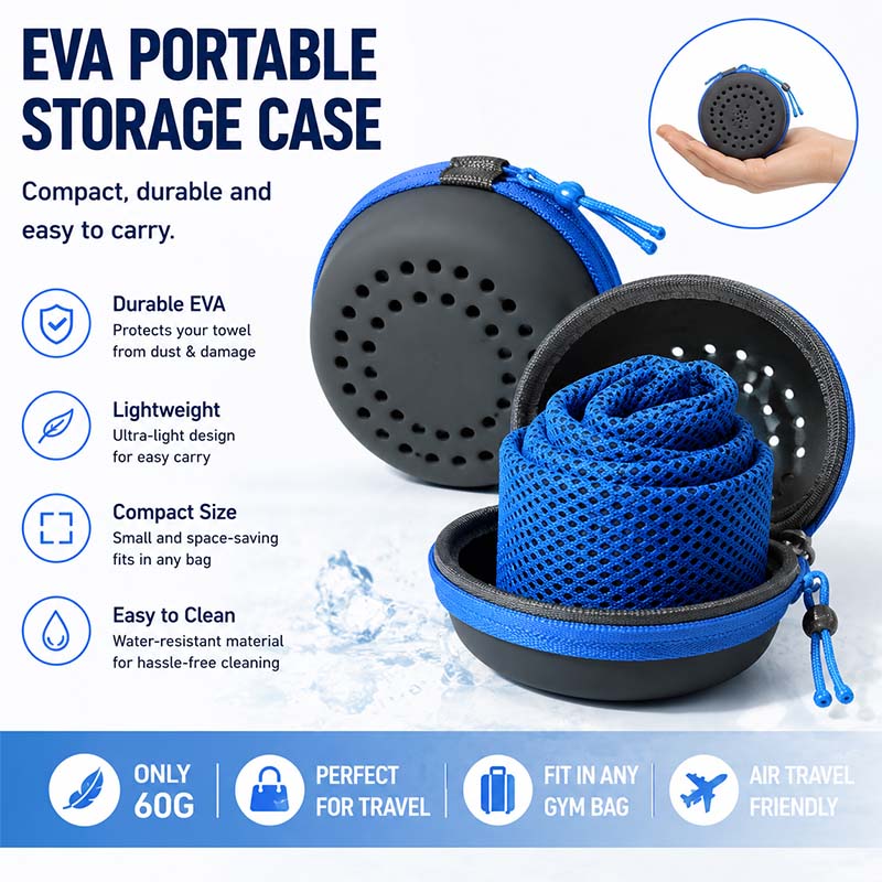インスタント冷却タオル EVAケース付き 速乾 スポーツジム - Travel Towel Quick Dry のレビューと価格