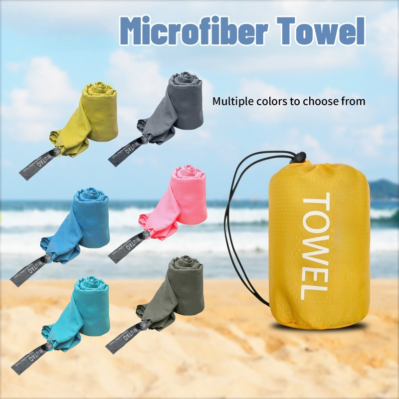 マイクロファイバー速乾キャンプ・旅行・ジム用タオル。 コンパ - Travel Towel Quick Dry のレビューと価格
