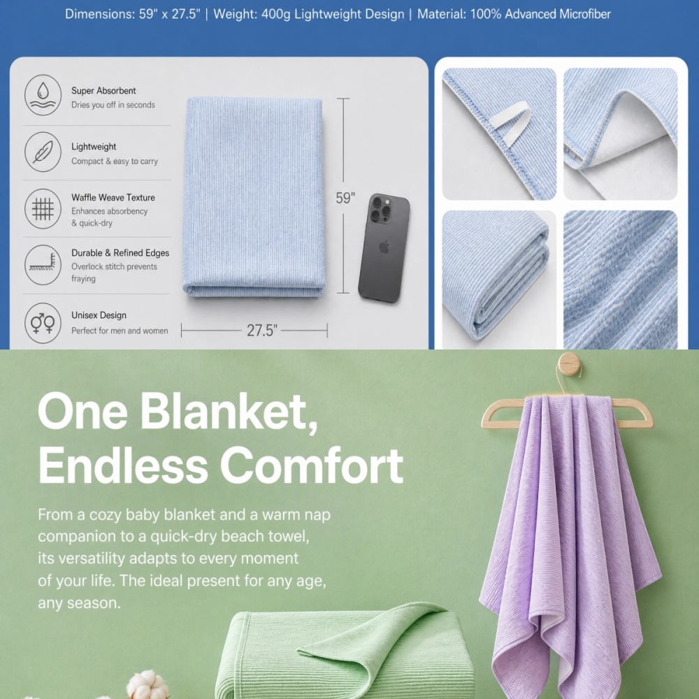 BRLPONVE 100% コットンストライプバスタオル 大 - Travel Towel Quick Dry のレビューと価格