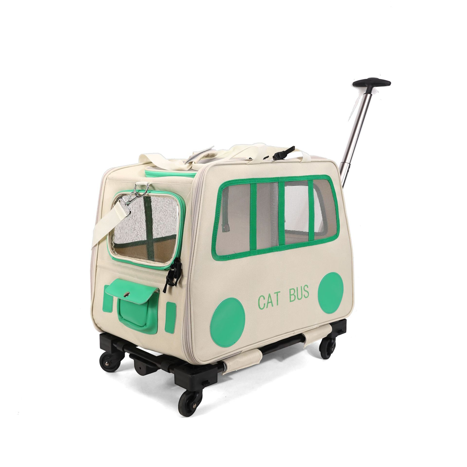 多機能ペット用トラベルトロリーケース ポータブル猫/犬用キャ - Travel Accessories Dog のレビューと価格