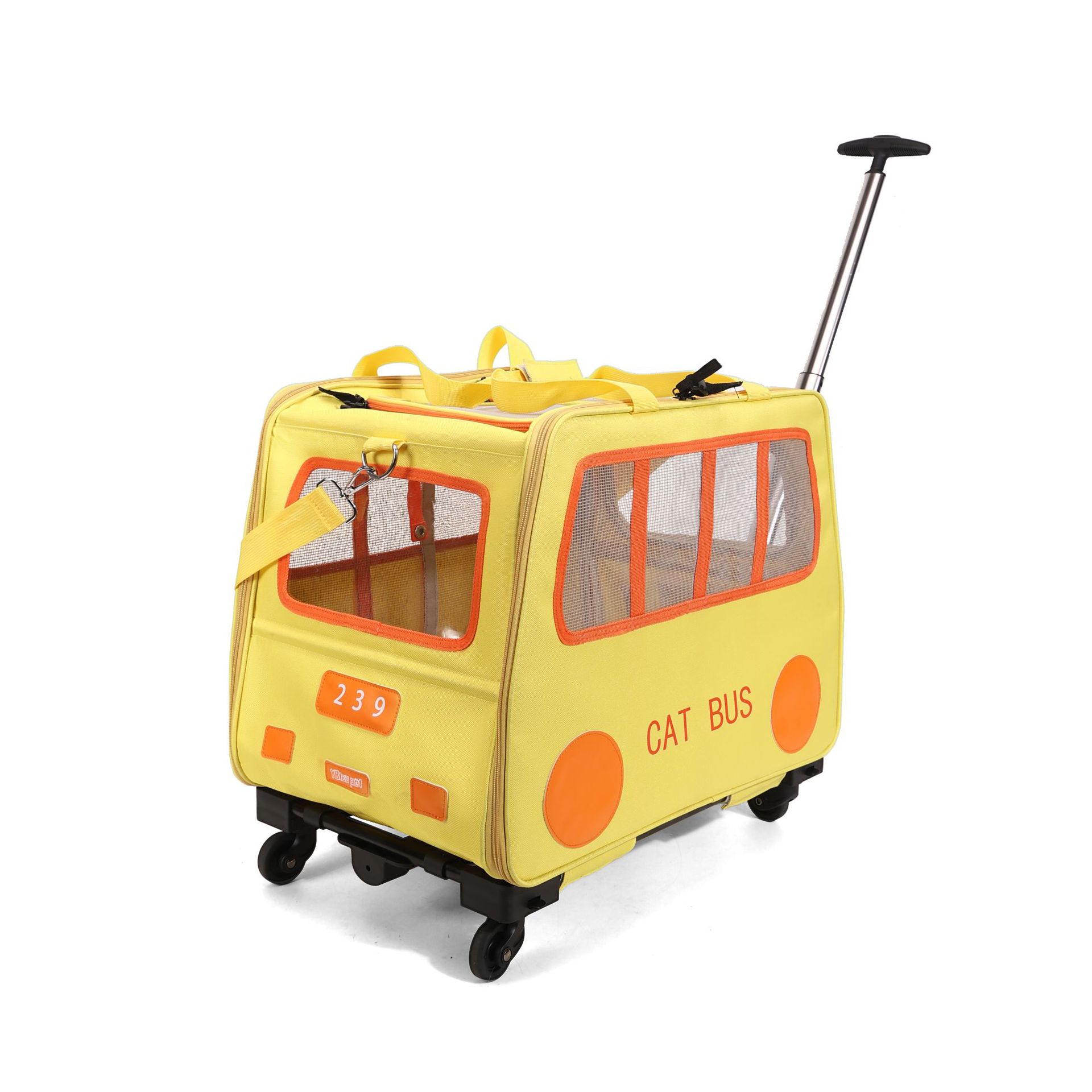 多機能ペット用トラベルトロリーケース ポータブル猫/犬用キャ - Travel Accessories Dog のレビューと価格