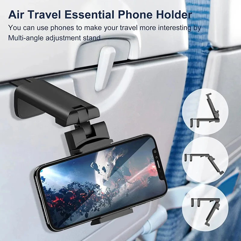 飛行機用スマホホルダー ポータブル 折りたたみ式 卓上 携帯 - Phone Holder Airplane のレビューと価格