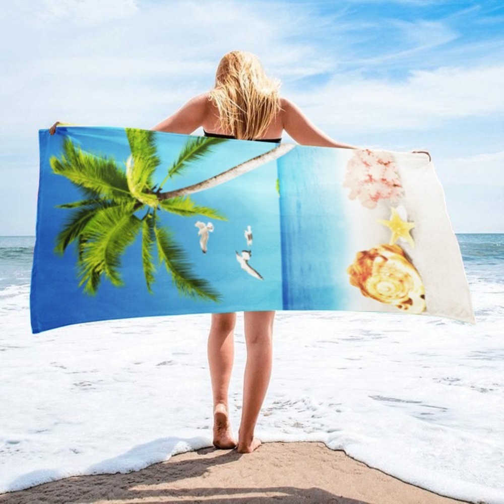 ヒョウ柄バスタオル 70x140CM ビーチ水泳速乾吸水ビー - Travel Towel Quick Dry のレビューと価格
