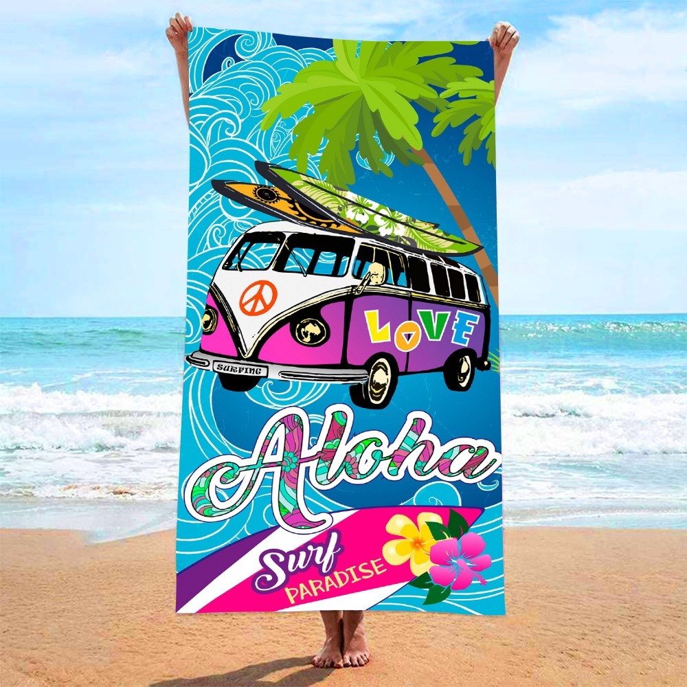 ヒョウ柄バスタオル 70x140CM ビーチ水泳速乾吸水ビー - Travel Towel Quick Dry のレビューと価格