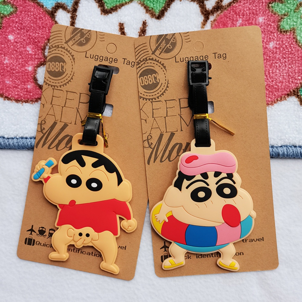 ホットクレヨンしんちゃん荷物タグ PVC スーツケースタグ旅 - Travel Accessories In Japan のレビューと価格