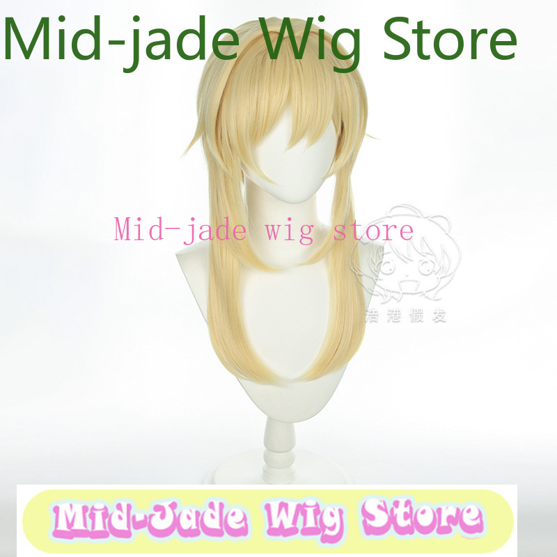 原神ルミネコスプレウィッグライトブロンドショートボブヘア三つ - Travel Accessories In Japan のレビューと価格