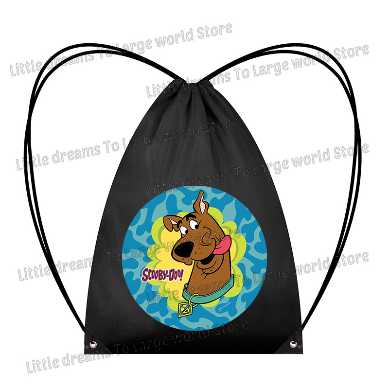 スクービードゥー巾着収納袋クールな漫画犬ポケットバックパック - Travel Accessories Dog のレビューと価格
