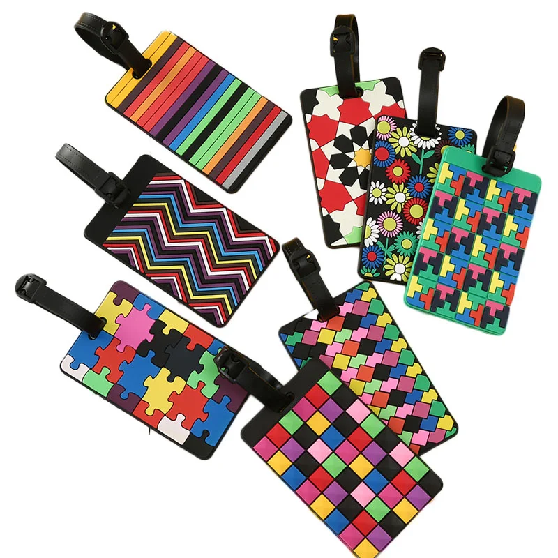 1 個新スーツケースカラーパターン荷物タグデザイン ID タ - Travel Accessories Designer のレビューと価格