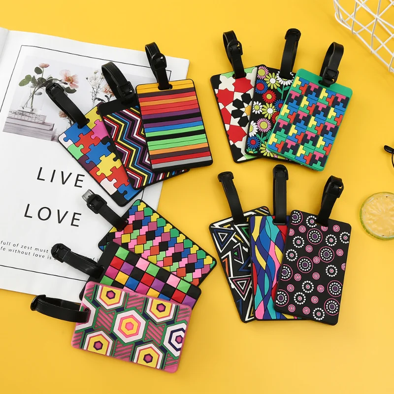 1 個新スーツケースカラーパターン荷物タグデザイン ID タ - Travel Accessories Designer のレビューと価格